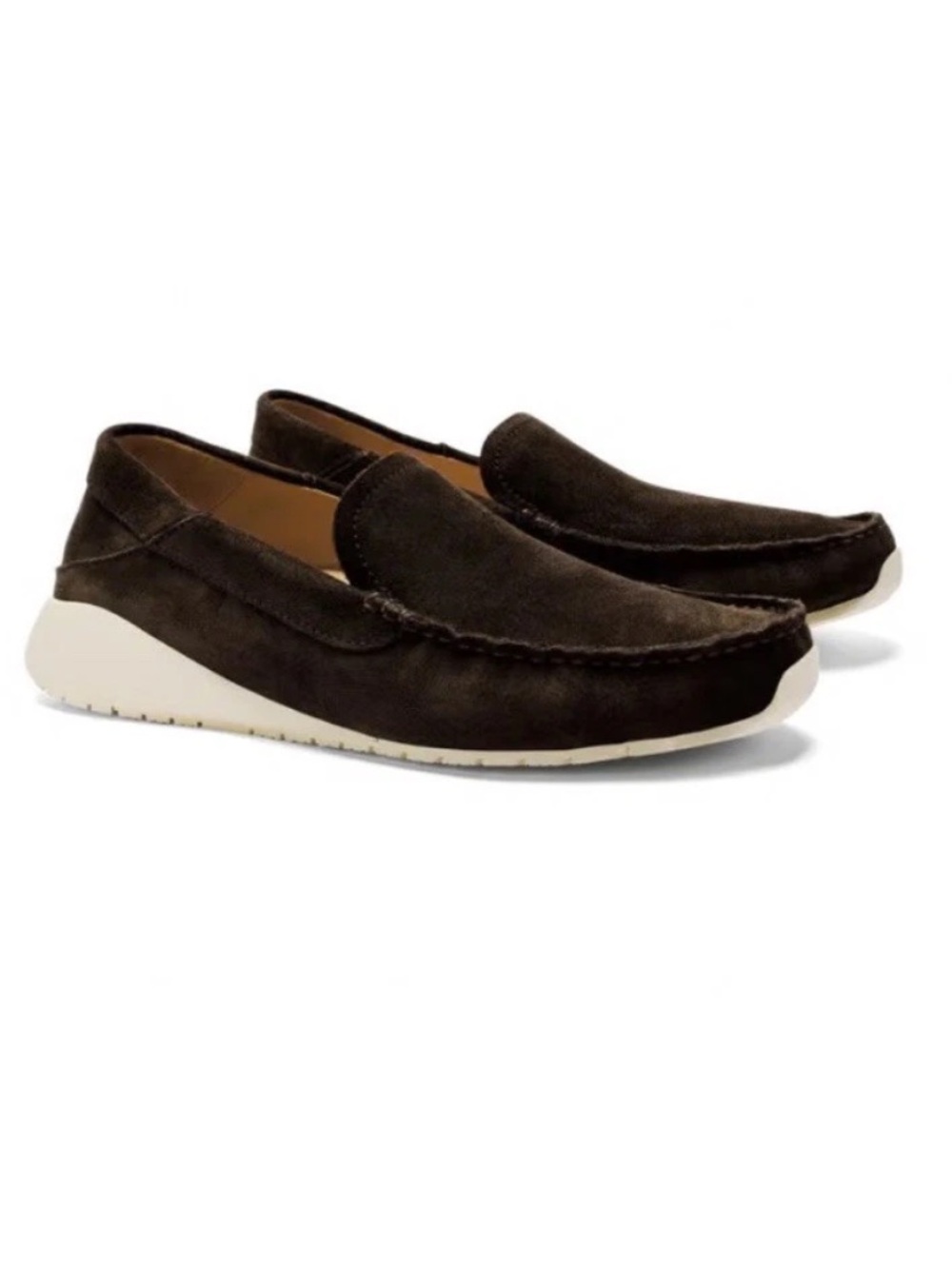 Olukai dark brown suede ka’a slip on loafers‎ shoes men’s size 10.5 NEW